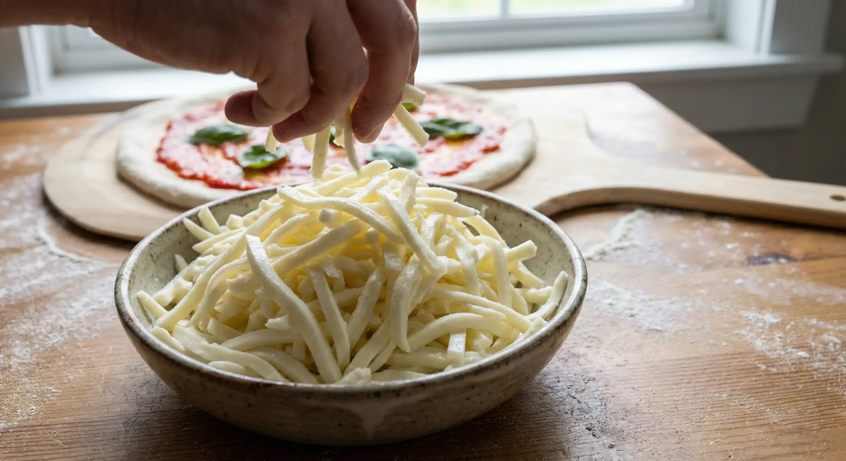 Fior di latte taglio julienne Pizza